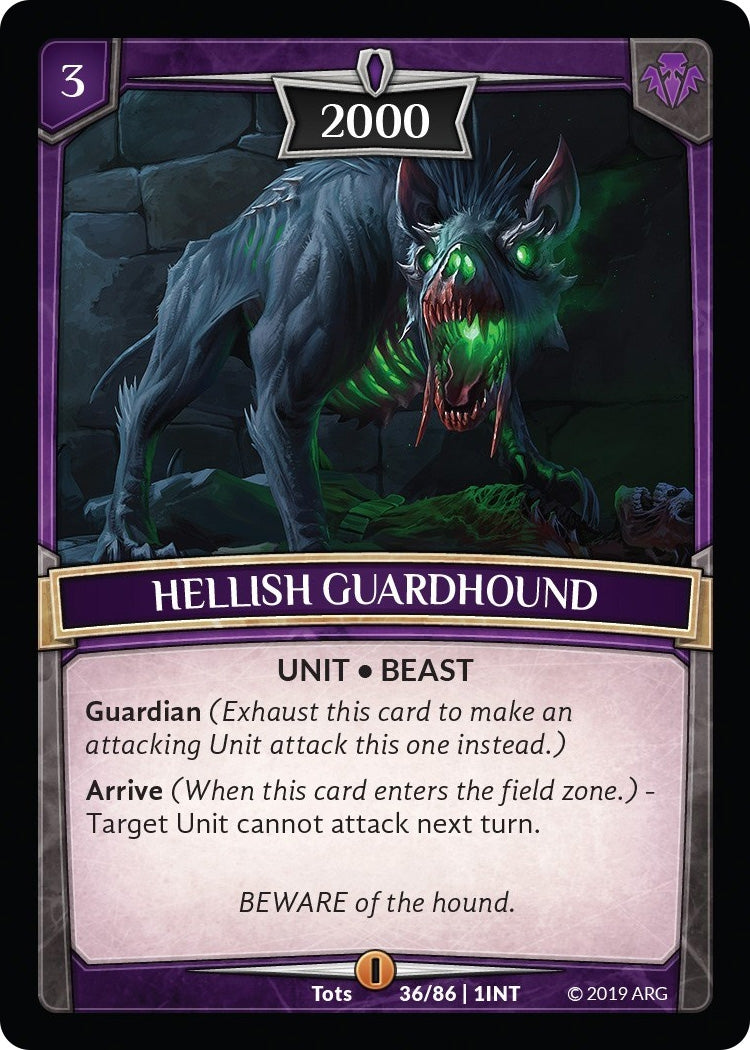 Image for Hellish Guardhound (36/86 | 1INT) (Intro Decks - 2019) - Argent Saga TCG