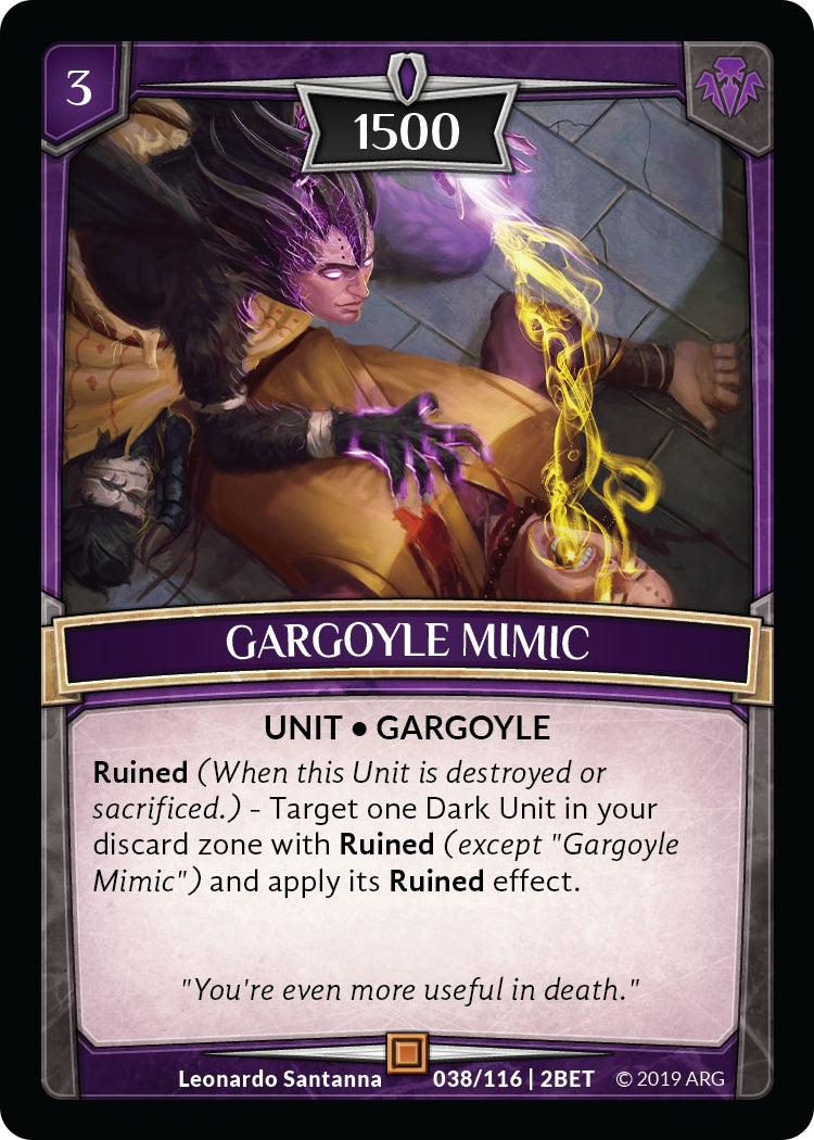 Image for Gargoyle Mimic (38/116 | 2BET) (Betrayal) - Argent Saga TCG