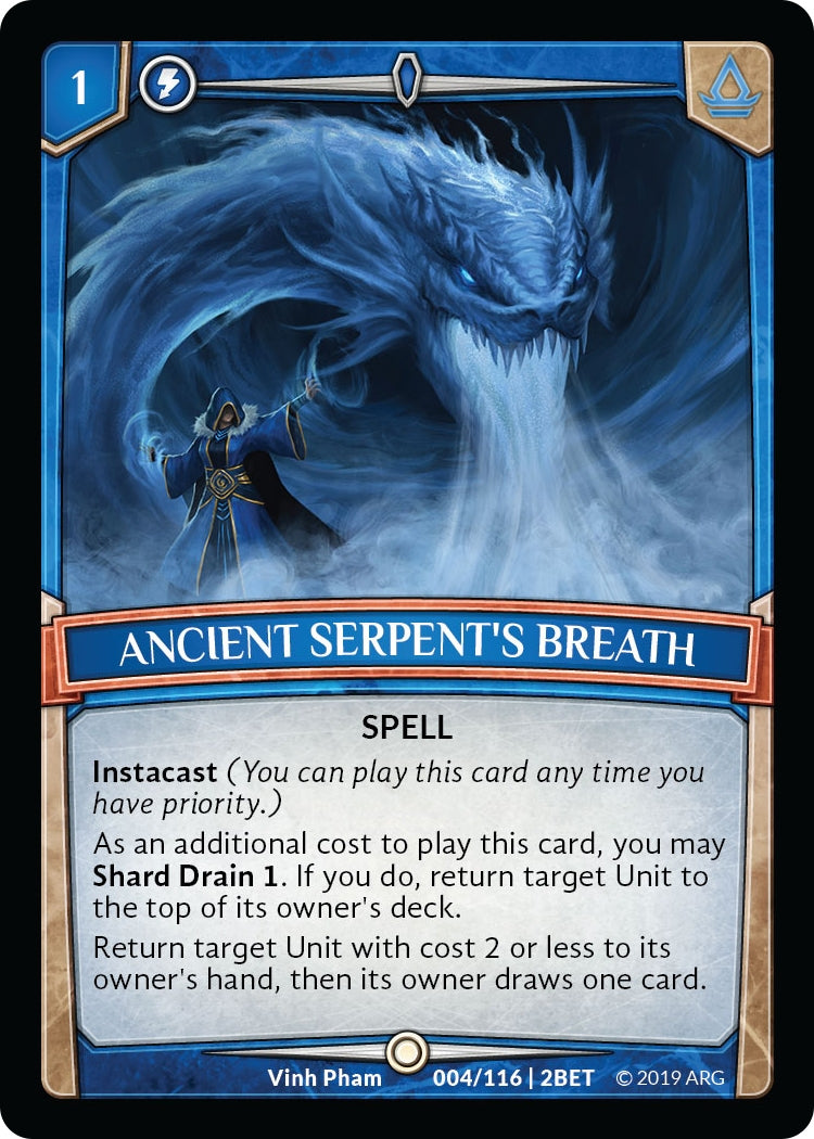 Image for Ancient Serpent's Breath (4/116 | 2BET) (Betrayal) - Argent Saga TCG