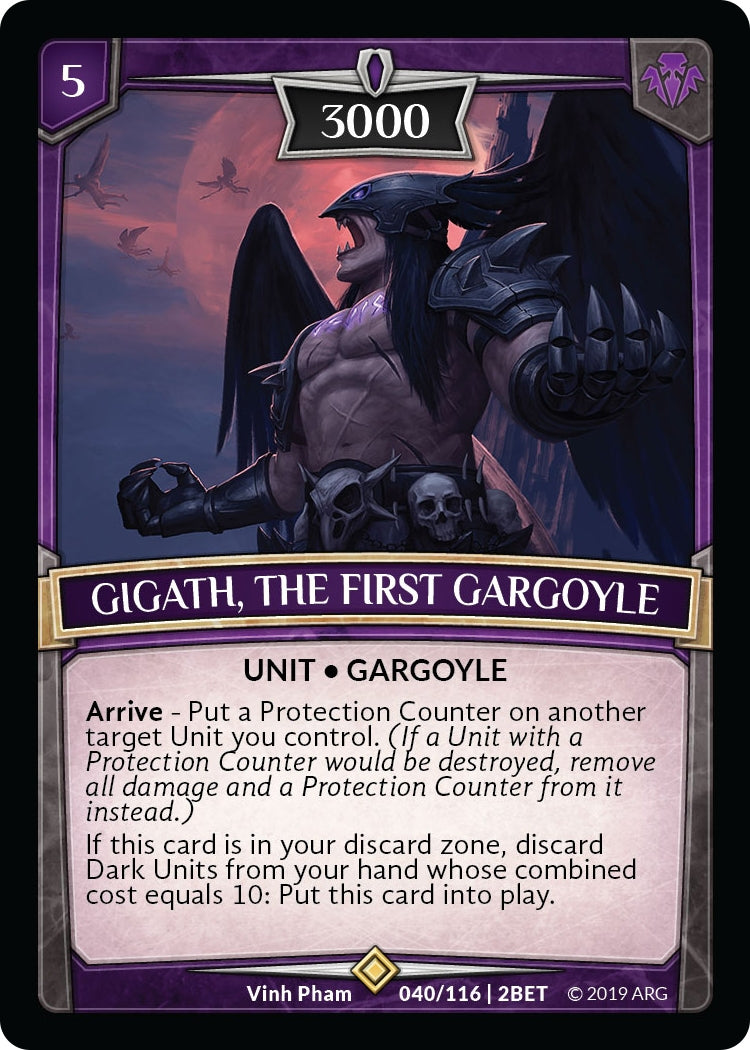 Image for Gigath, the First Gargoyle (40/116 | 2BET) (Betrayal) - Argent Saga TCG