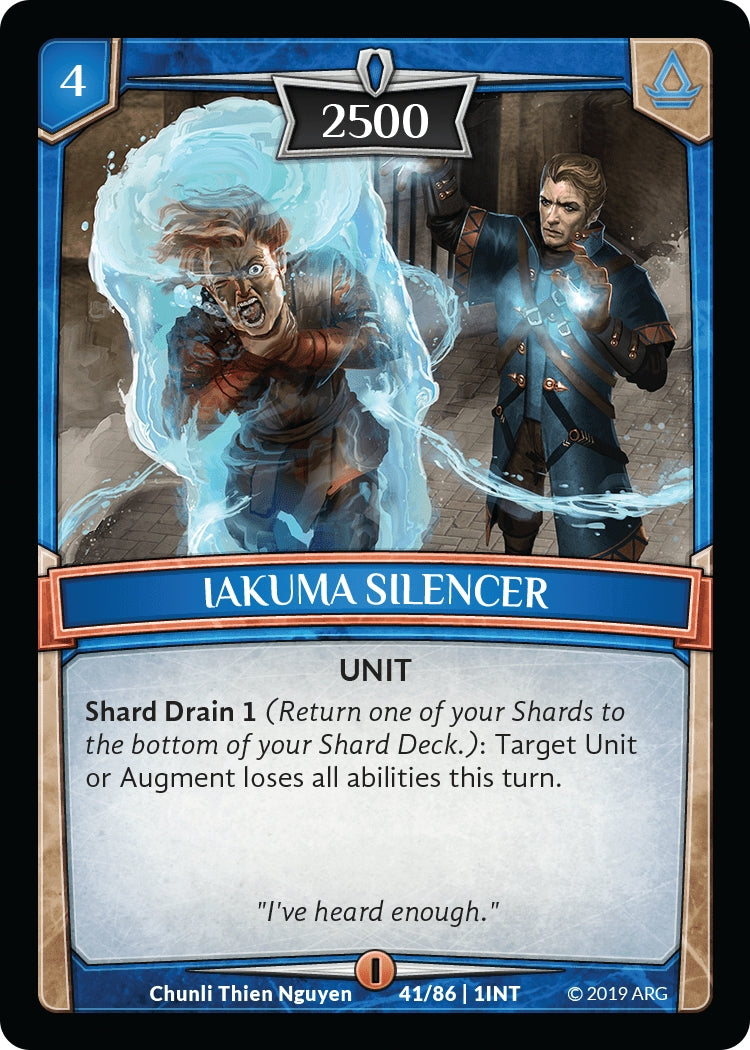 Image for Iakuma Silencer (41/86 | 1INT) (Intro Decks - 2019) - Argent Saga TCG