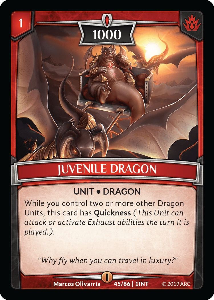 Image for Juvenile Dragon (45/86 | 1INT) (Intro Decks - 2019) - Argent Saga TCG
