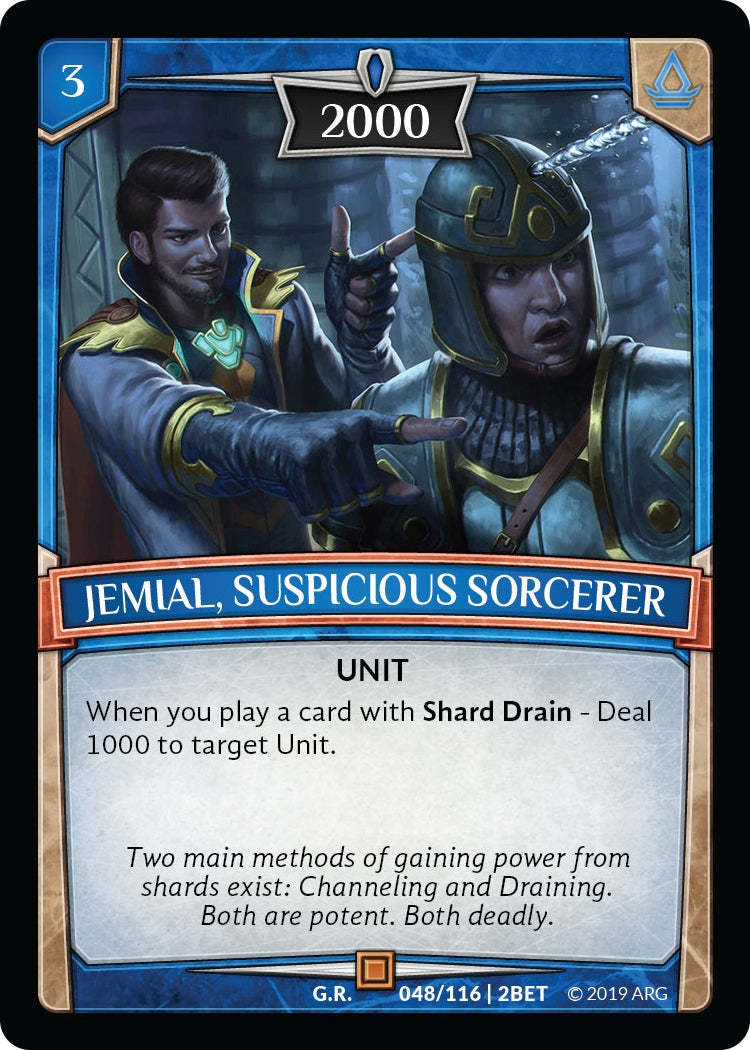 Image for Jemial, Suspicious Sorcerer (48/116 | 2BET) (Betrayal) - Argent Saga TCG