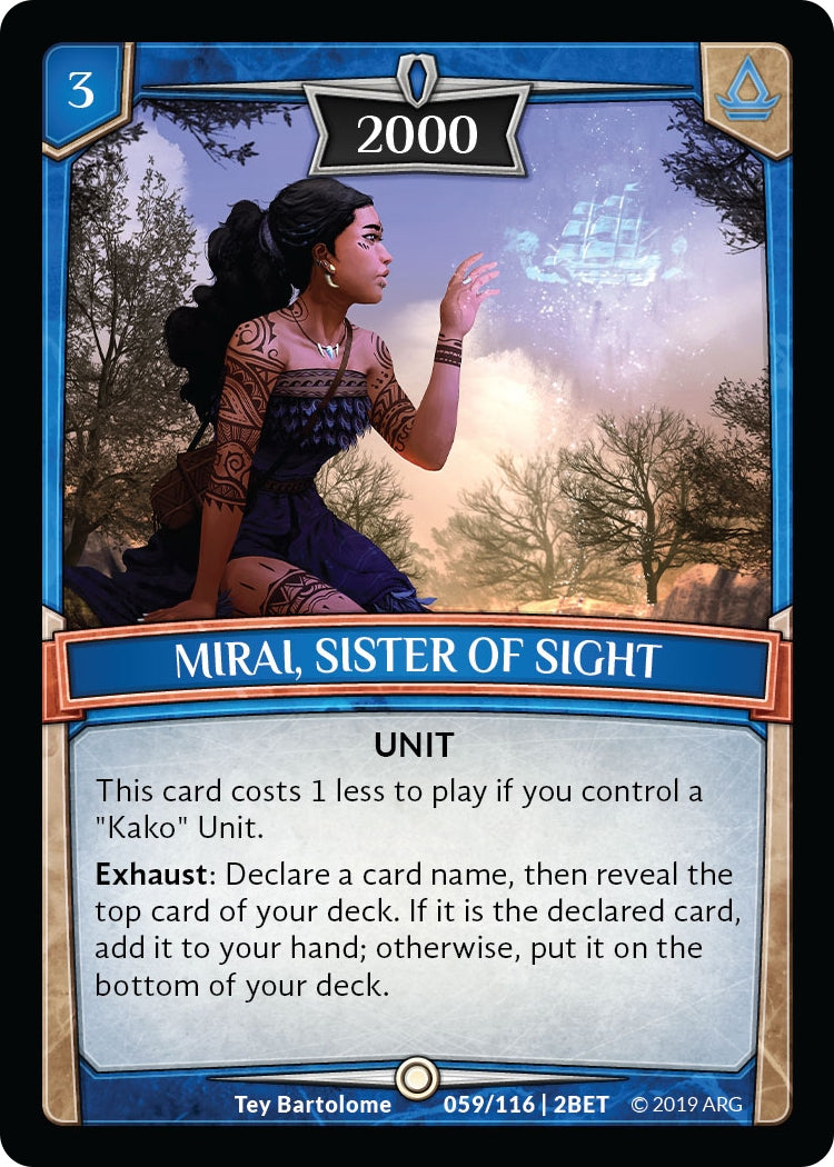 Image for Mirai, Sister of Sight (59/116 | 2BET) (Betrayal) - Argent Saga TCG