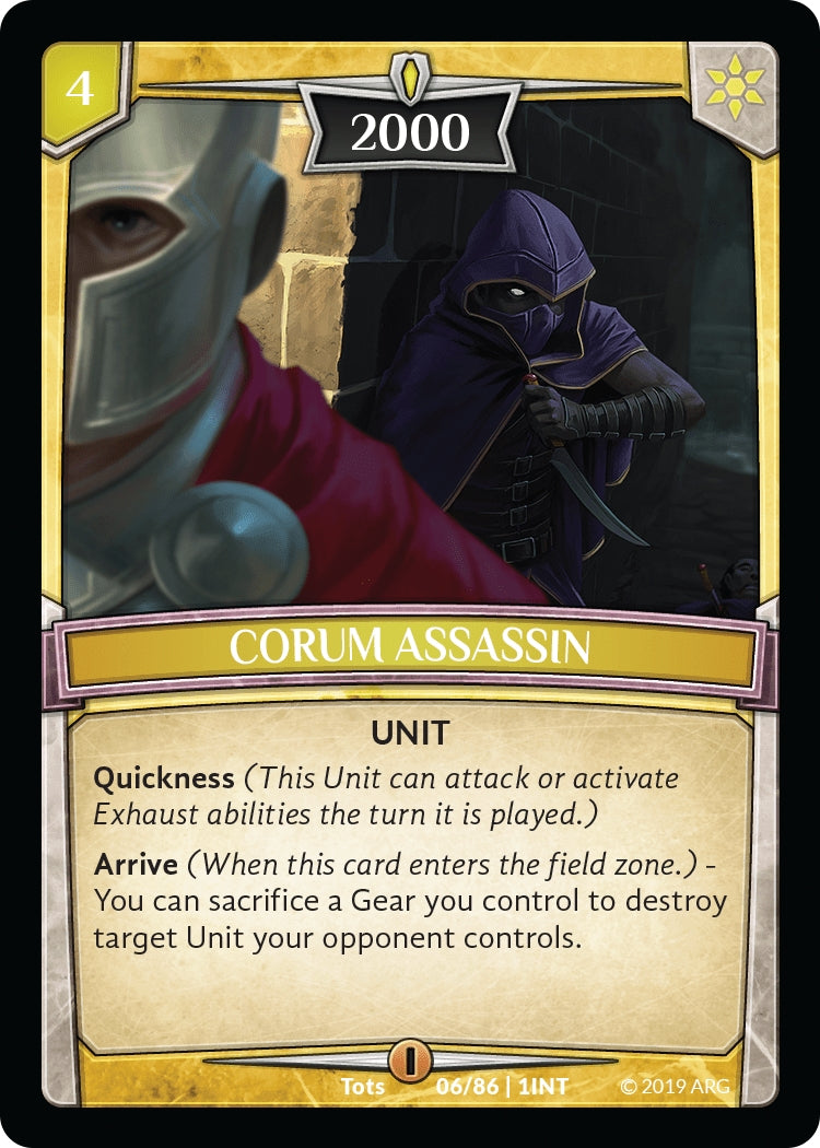 Image for Corum Assassin (6/86 | 1INT) (Intro Decks - 2019) - Argent Saga TCG