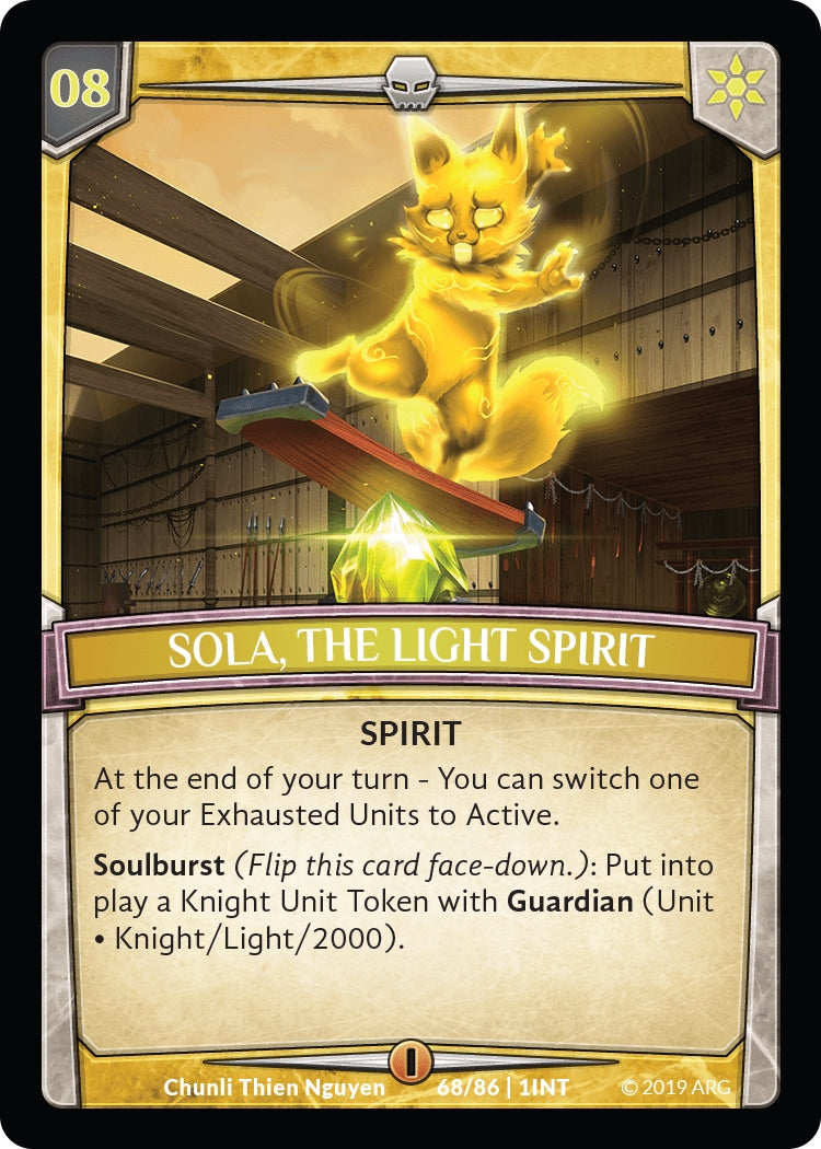 Image for Sola, the Light Spirit (68/86 | 1INT) (Intro Decks - 2019) - Argent Saga TCG