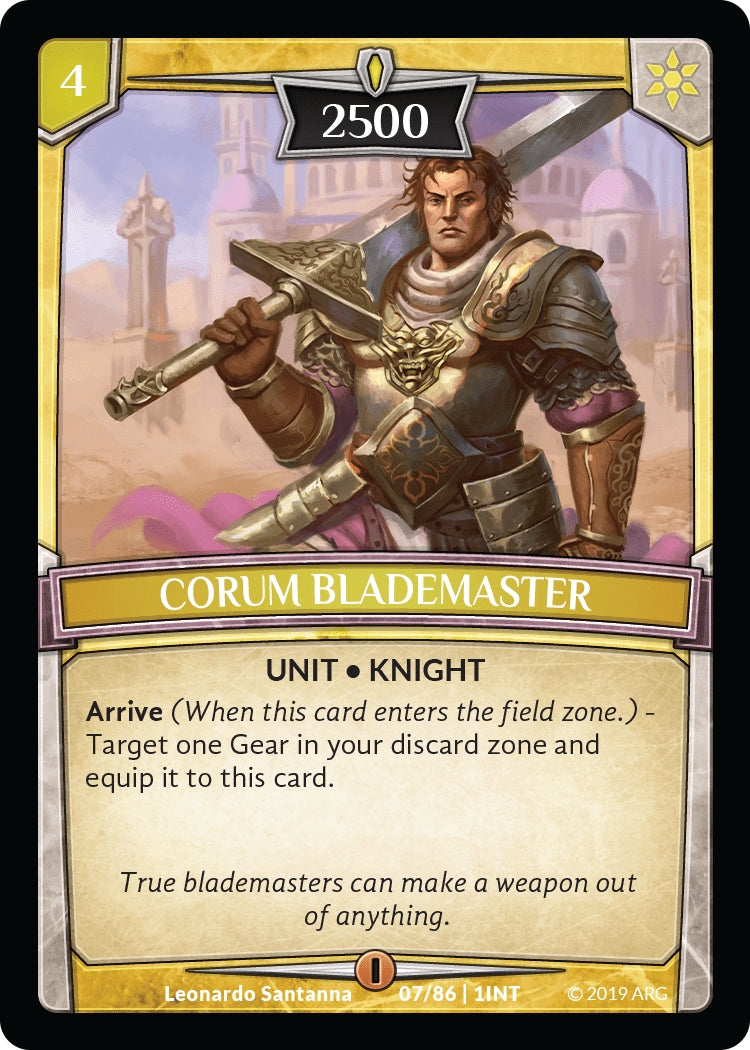 Image for Corum Blademaster (7/86 | 1INT) (Intro Decks - 2019) - Argent Saga TCG