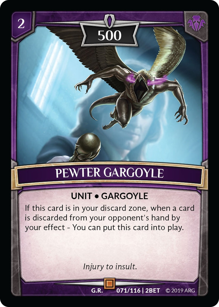 Image for Pewter Gargoyle (71/116 | 2BET) (Betrayal) - Argent Saga TCG