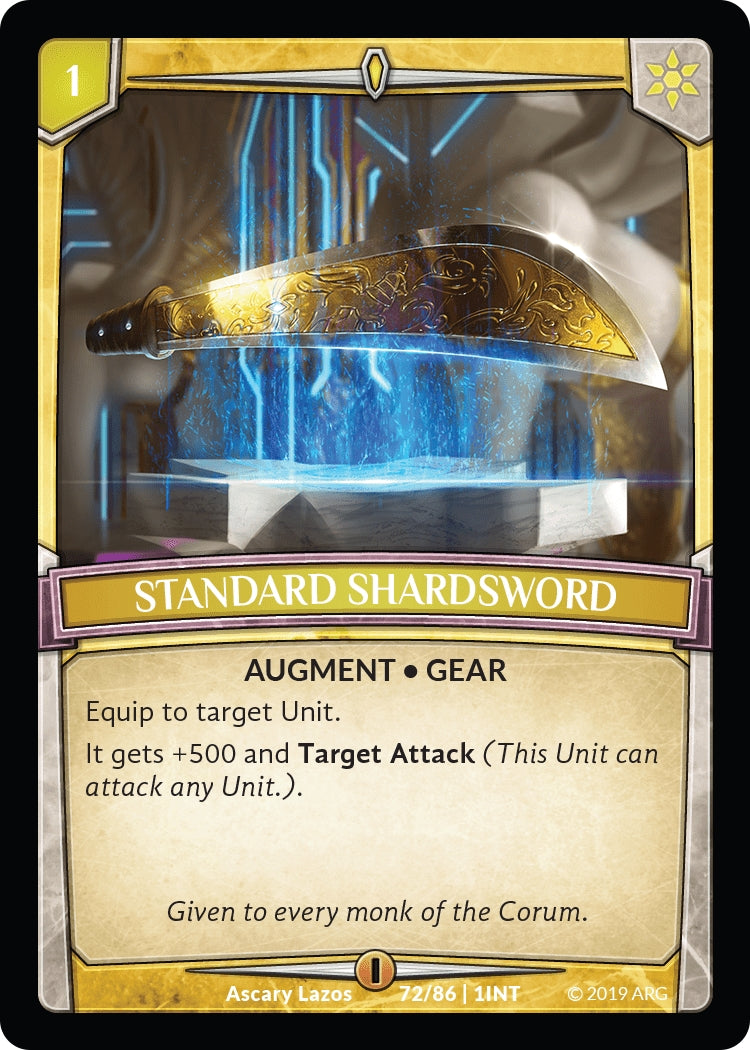 Image for Standard Shardsword (72/86 | 1INT) (Intro Decks - 2019) - Argent Saga TCG