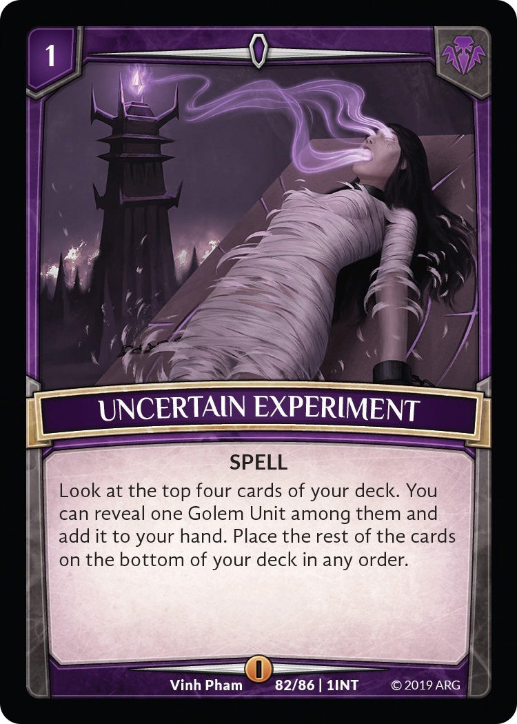 Image for Uncertain Experiment (82/86 | 1INT) (Intro Decks - 2019) - Argent Saga TCG