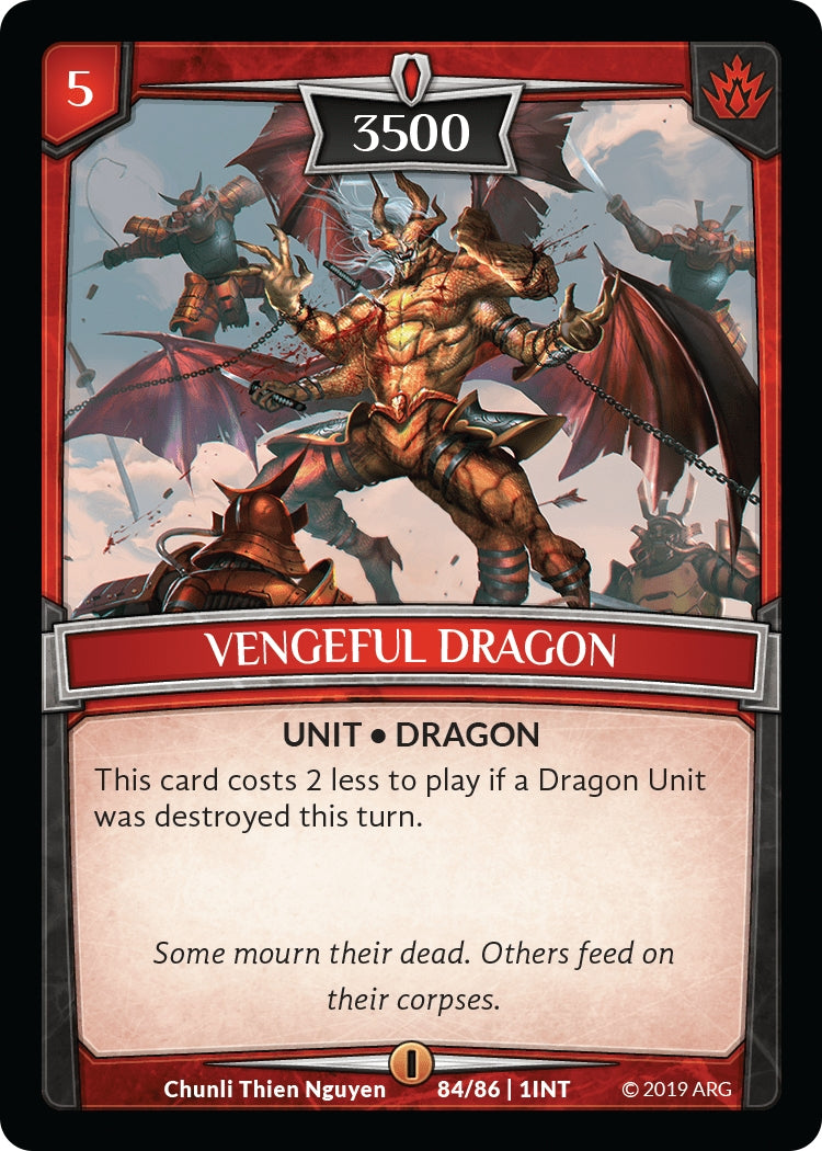 Image for Vengeful Dragon (84/86 | 1INT) (Intro Decks - 2019) - Argent Saga TCG