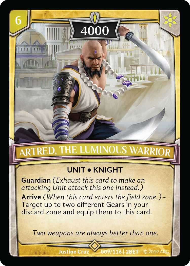 Artred, the Luminous Warrior (9/116 | 2BET) (Betrayal)