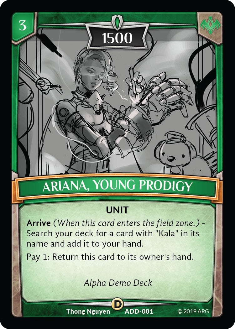 Image for Ariana, Young Prodigy (ADD-001) (Alpha Demo Intro Decks) - Argent Saga TCG