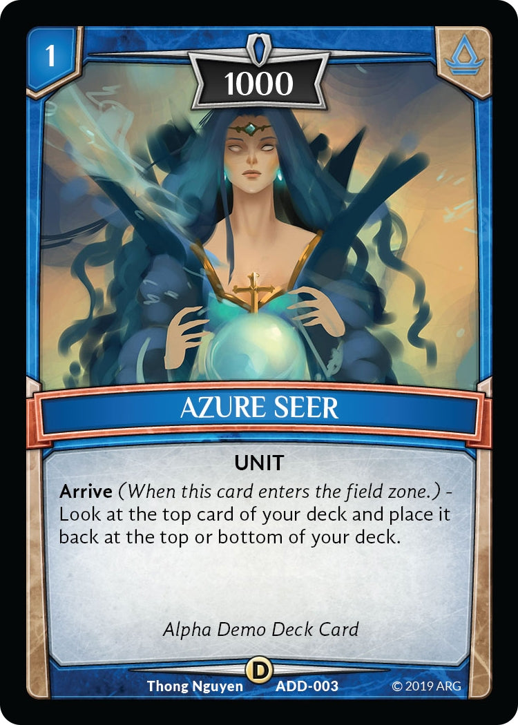 Image for Azure Seer (ADD-003) (Alpha Demo Intro Decks) - Argent Saga TCG