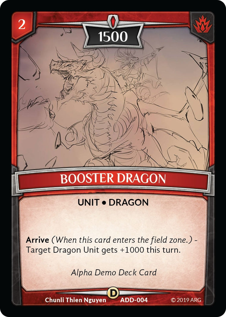 Image for Booster Dragon (ADD-004) (Alpha Demo Intro Decks) - Argent Saga TCG
