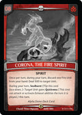 Image for Corona, the Fire Spirit (ADD-005) (Alpha Demo Intro Decks) - Argent Saga TCG