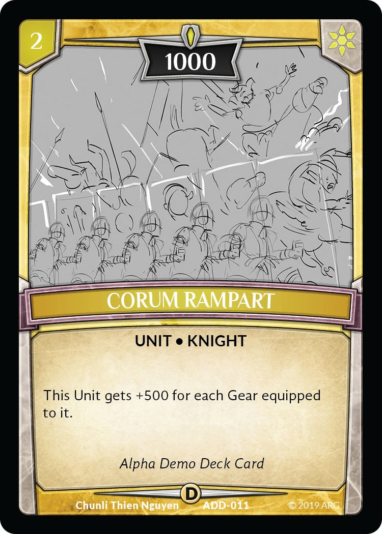 Image for Corum Rampart (ADD-011) (Alpha Demo Intro Decks) - Argent Saga TCG