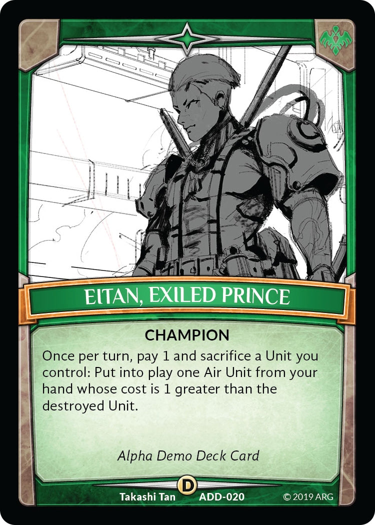 Image for Eitan, Exiled Prince (ADD-020) (Alpha Demo Intro Decks) - Argent Saga TCG