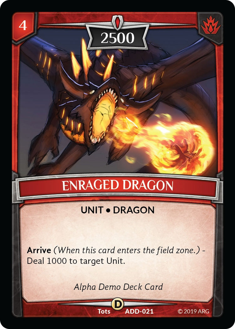 Enraged Dragon (ADD-021) (Alpha Demo Intro Decks)