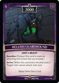 Hellish Guardhound (ADD-036) (Alpha Demo Intro Decks)