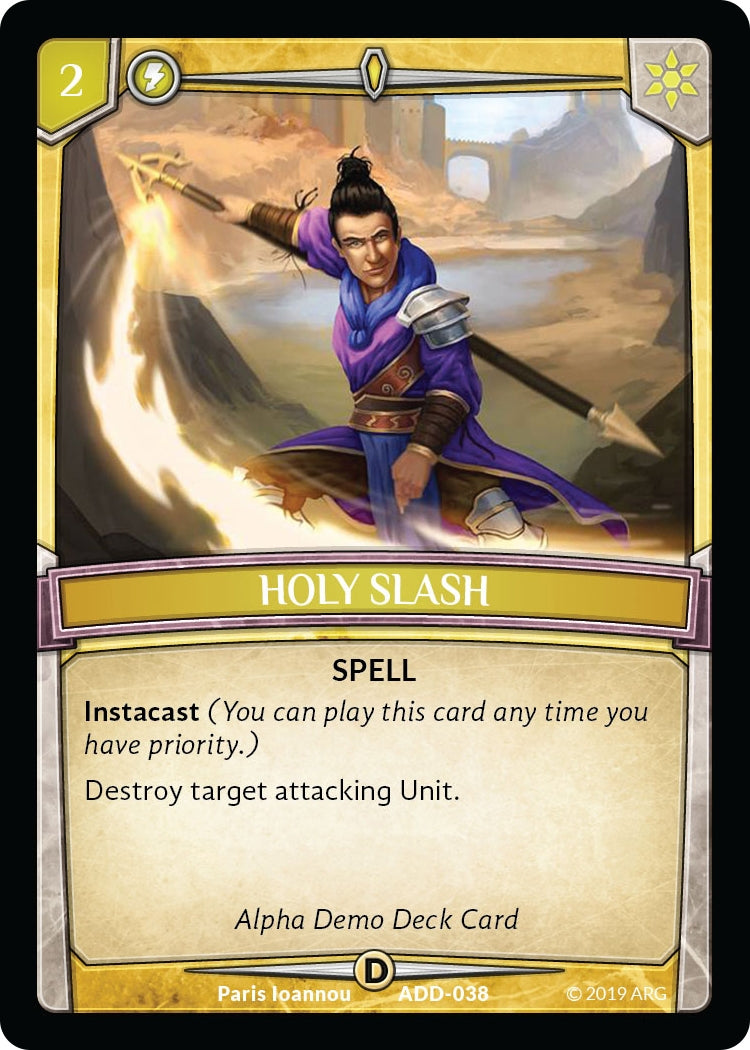Image for Holy Slash (ADD-038) (Alpha Demo Intro Decks) - Argent Saga TCG