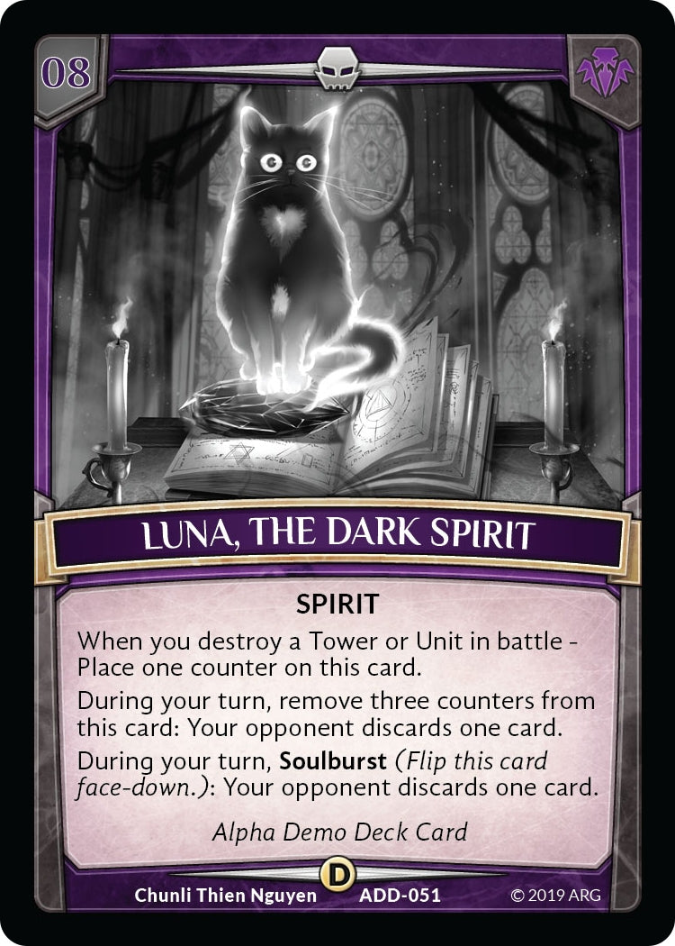 Luna, the Dark Spirit (ADD-051) (Alpha Demo Intro Decks)