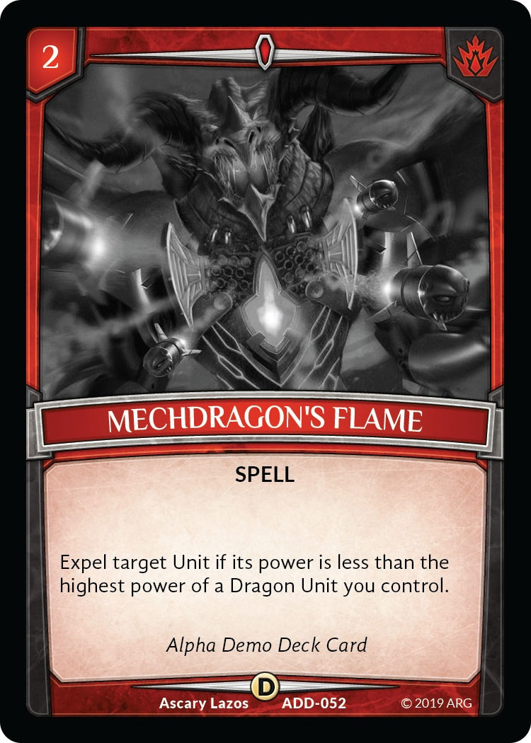 Image for Mechdragon's Flame (ADD-052) (Alpha Demo Intro Decks) - Argent Saga TCG