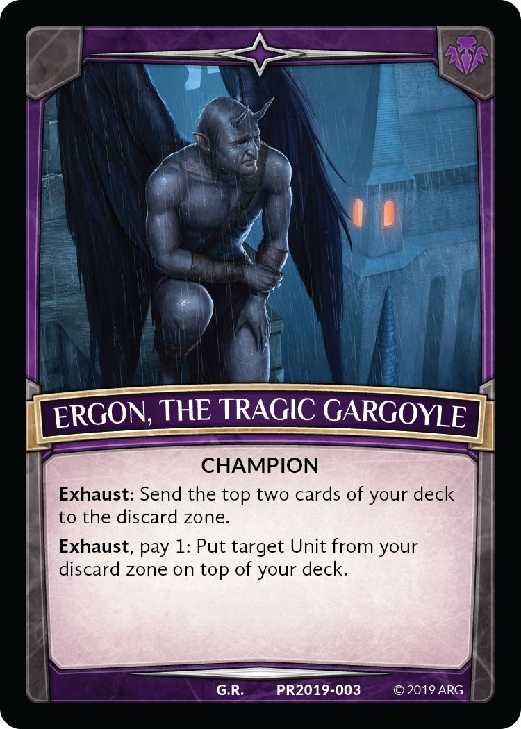 Image for Ergon, the Tragic Gargoyle (PR2019 | 003) (Argent Saga Promos) - Argent Saga TCG
