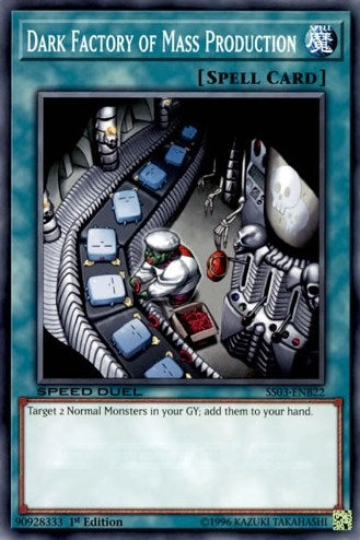 Image for Dark Factory of Mass Production (SS03-ENB22) (SS03) - YuGiOh