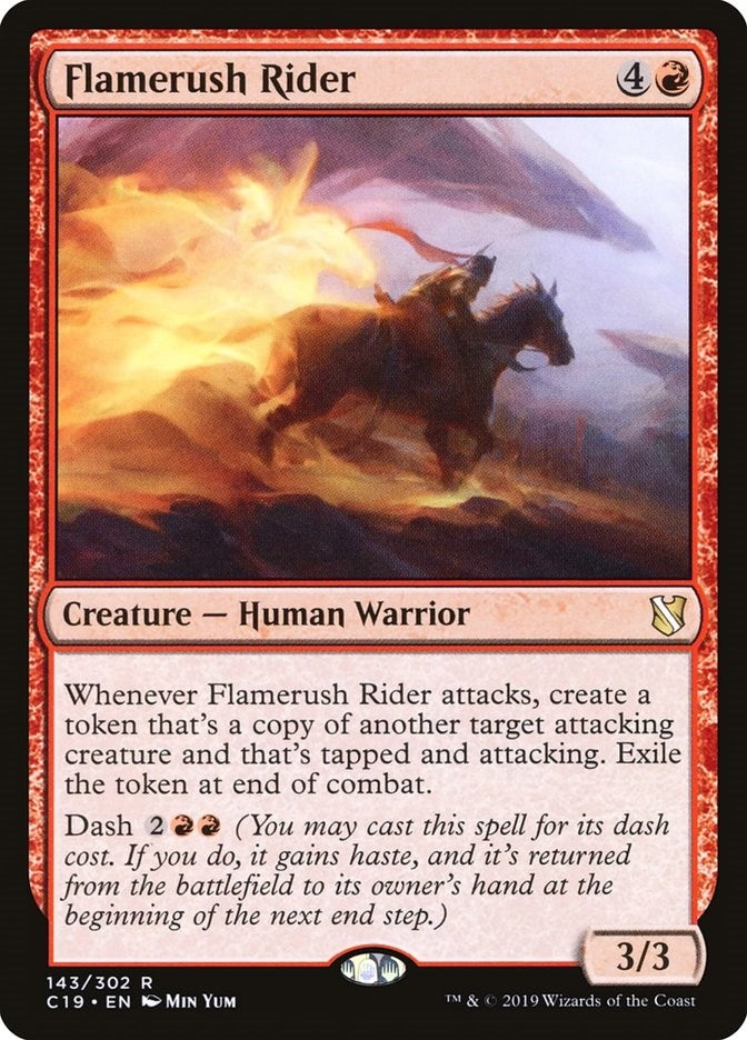 Image for Flamerush Rider (143) (Commander 2019) - Magic: The Gathering