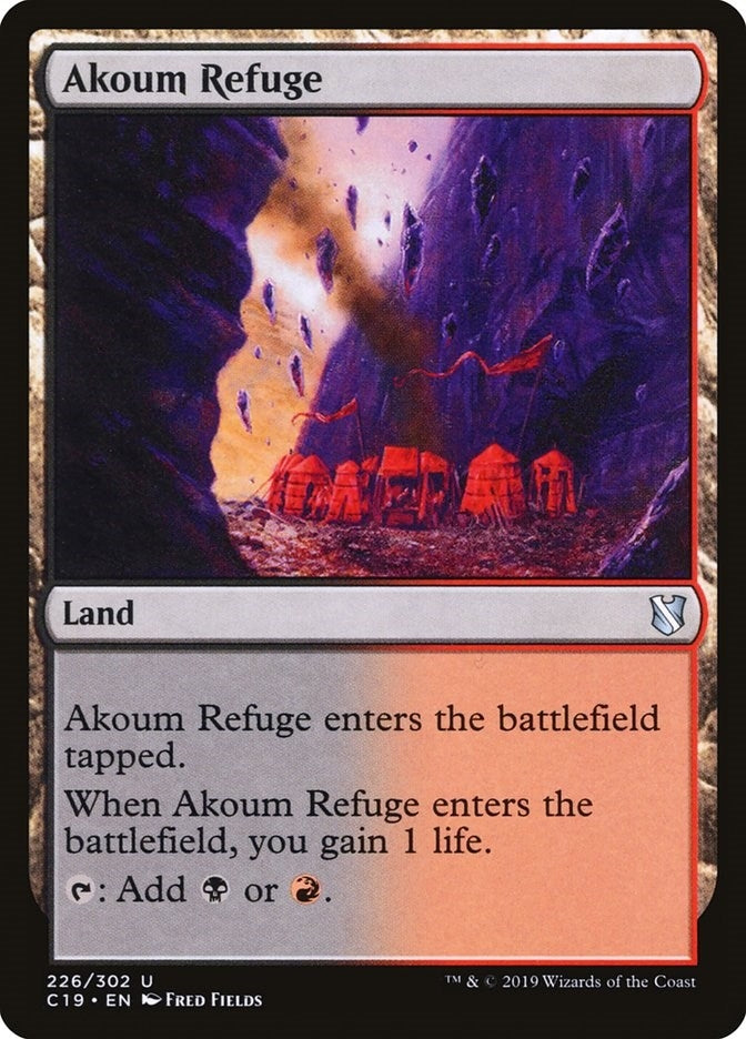 Image for Akoum Refuge (226) (Commander 2019) - Magic: The Gathering