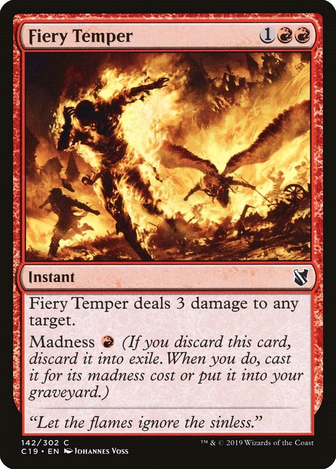 Image for Fiery Temper (142) (Commander 2019) - Magic: The Gathering