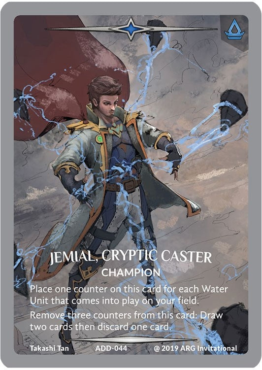 Image for Jemial, Cryptic Caster (Silver Metal) (ADD-044) (Argent Saga Promos) - Argent Saga TCG
