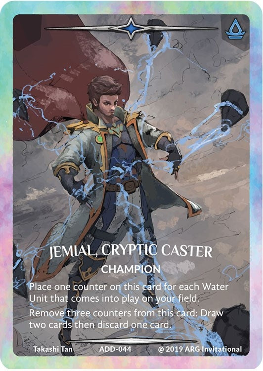 Jemial, Cryptic Caster (Rainbow Metal) (ADD-044) (Argent Saga Promos)