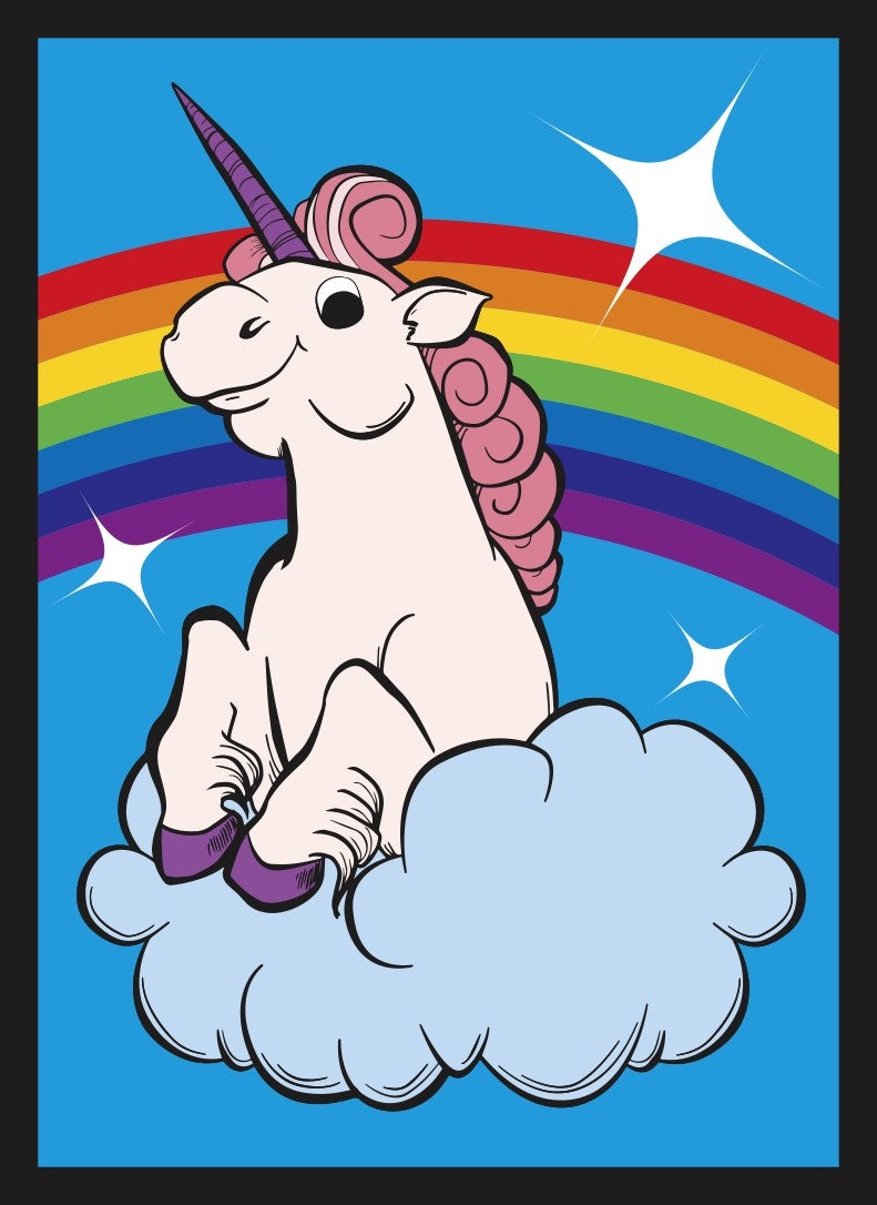 Image for Double Matte Art Sleeve - Rainbow Unicorn (50-Pack) - Card Sleeves