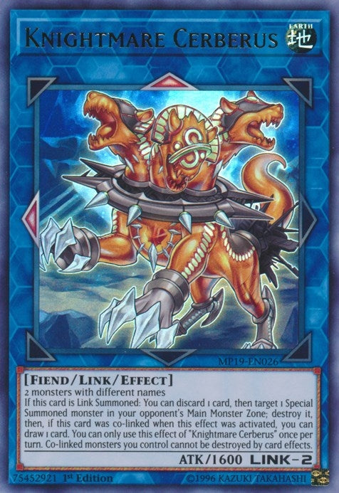 Image for Knightmare Cerberus (MP19-EN026) (MP19) - YuGiOh
