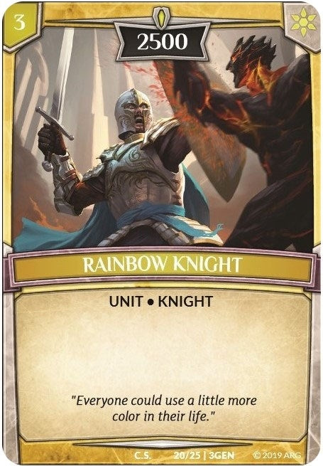 Image for Rainbow Knight (20/25 | 3GEN) (Expansion Pack 1: Generations) - Argent Saga TCG