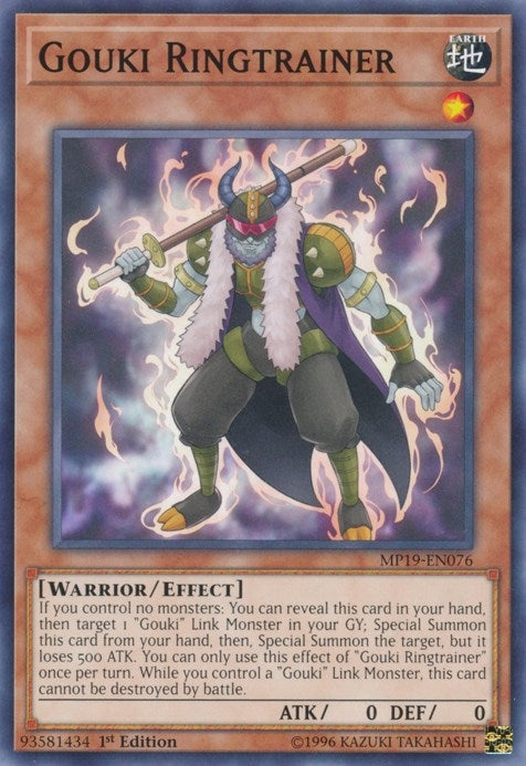 Image for Gouki Ringtrainer (MP19-EN076) (MP19) - YuGiOh