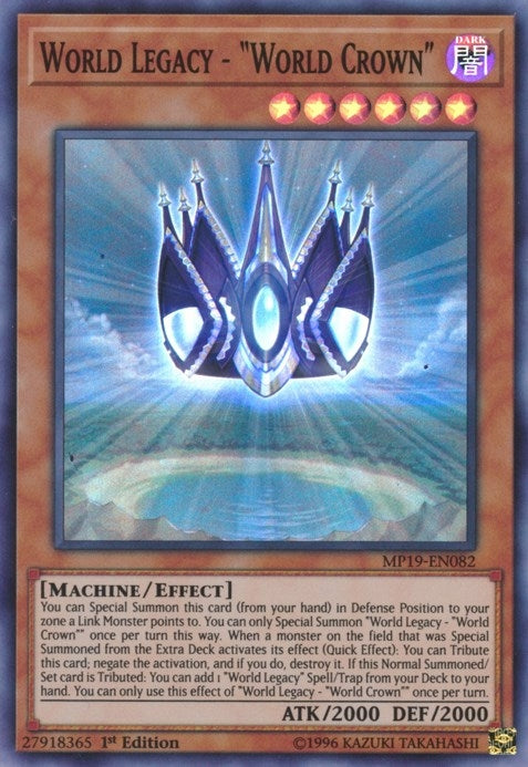 Image for World Legacy - "World Crown" (MP19-EN082) (MP19) - YuGiOh