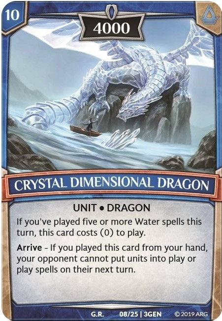 Image for Crystal Dimensional Dragon (8/25 | 3GEN) (Expansion Pack 1: Generations) - Argent Saga TCG