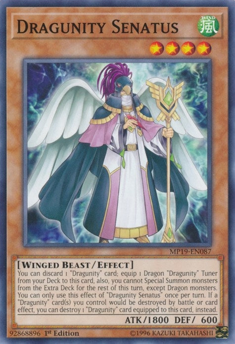 Image for Dragunity Senatus (MP19-EN087) (MP19) - YuGiOh