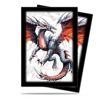 Image for Black Dragon Small Deck Protector by Mauricio Herrera (60-pack) - Card Sleeves