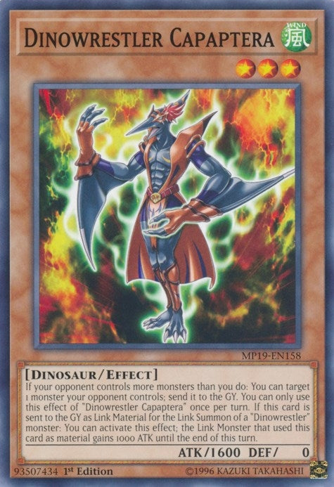 Image for Dinowrestler Capaptera (MP19-EN158) (MP19) - YuGiOh