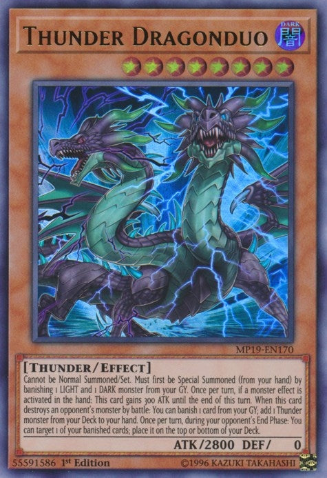 Image for Thunder Dragonduo (MP19-EN170) (MP19) - YuGiOh