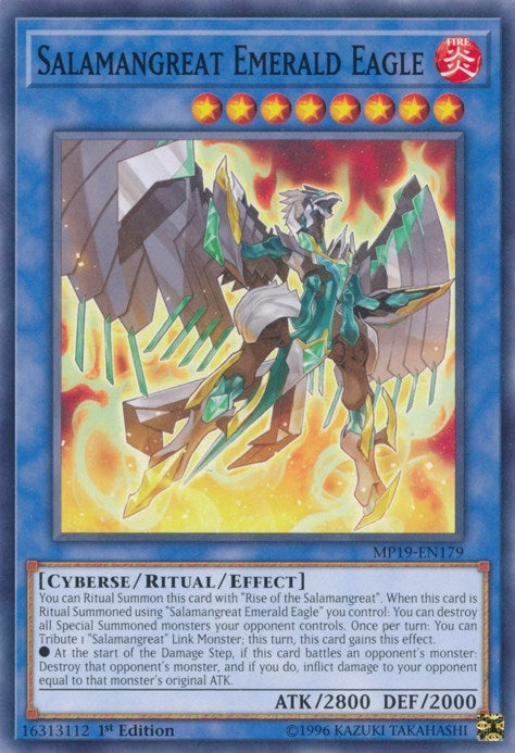 Image for Salamangreat Emerald Eagle (MP19-EN179) (MP19) - YuGiOh