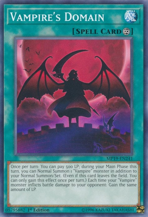 Image for Vampire's Domain (MP19-EN241) (MP19) - YuGiOh