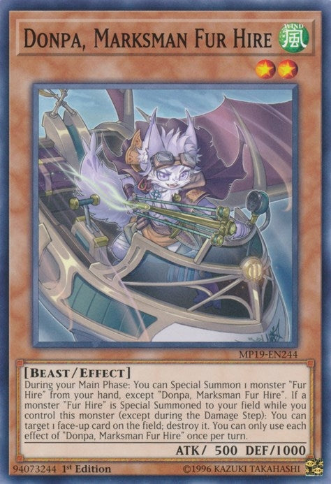 Image for Donpa, Marksman Fur Hire (MP19-EN244) (MP19) - YuGiOh
