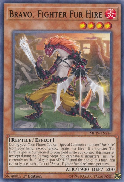Image for Bravo, Fighter Fur Hire (MP19-EN249) (MP19) - YuGiOh