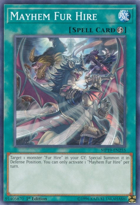 Image for Mayhem Fur Hire (MP19-EN255) (MP19) - YuGiOh