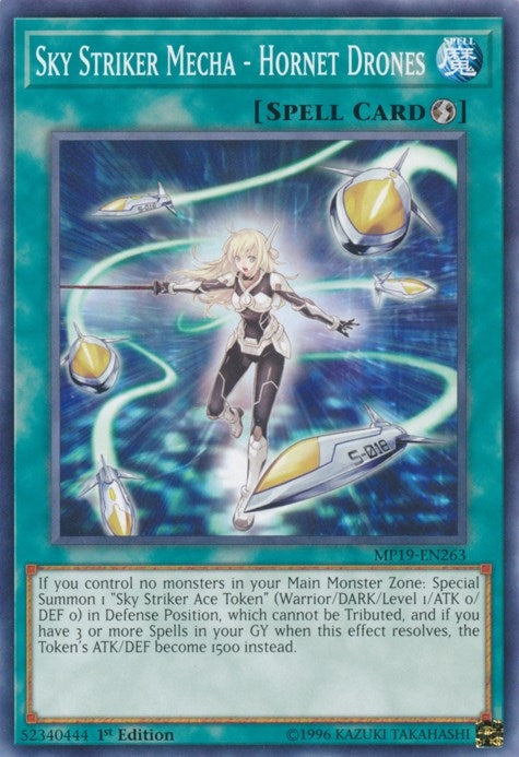 Image for Sky Striker Mecha - Hornet Drones (MP19-EN263) (MP19) - YuGiOh